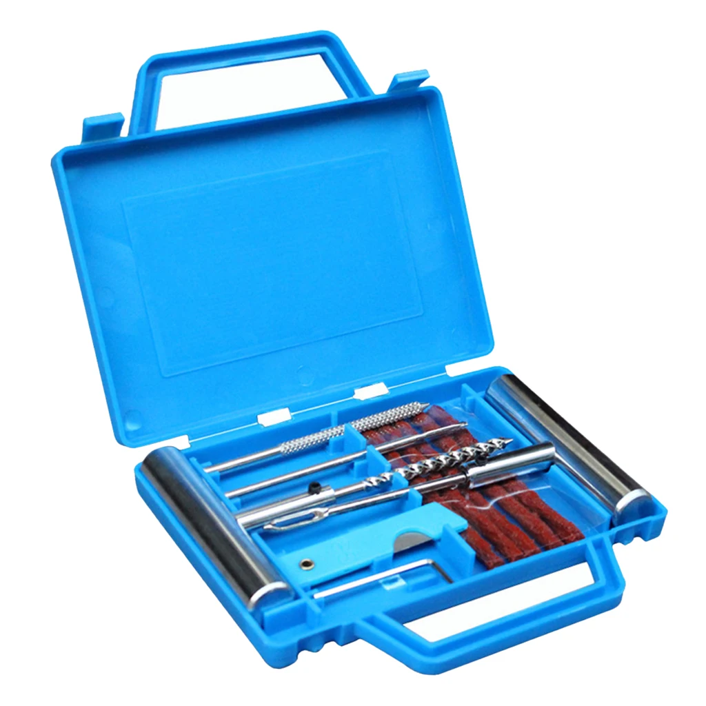 11pcs Car Van Motorcycle Bike Emergency Heavy Duty Tubeless Tire Puncture Professional Repair Kit Plug Set 11pcs Car Van Motorcycle Bike Emergency Heavy Duty Tubeless Tire Puncture Professional Repair Kit Plug Set