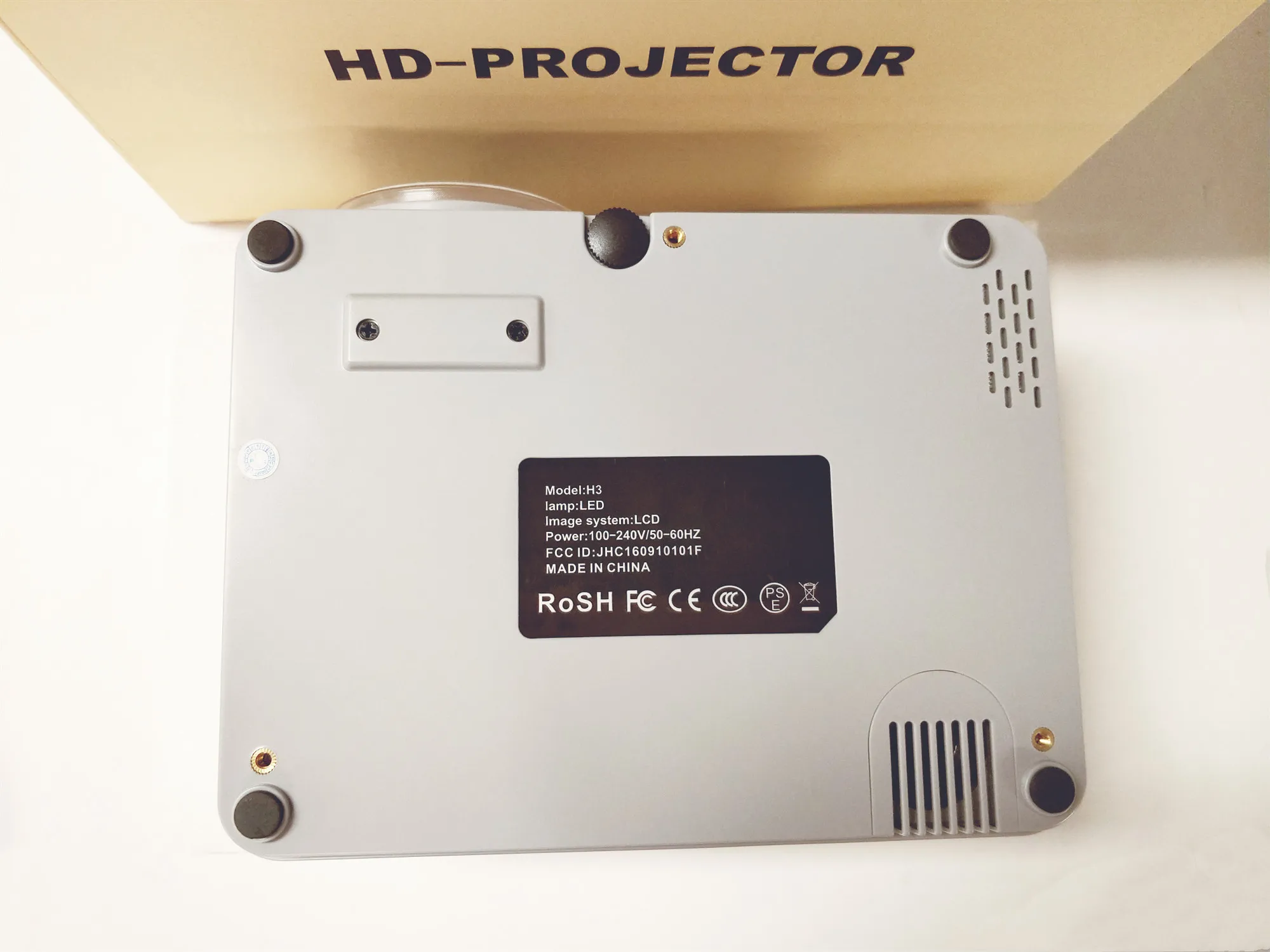 Светодиодный проектор Full HD 1080P с поддержкой ЖК-видеопроектора, совместимый с ноутбуком, телефоном, Xbox, PS4, Hi-Fi стерео HDMI VGA, Хэллоуин