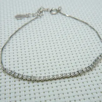 

Ice River 925 Sterling Silver Women Charm Metal Bracelets Female Sweet Bracelet Adjustable Chain Fashion Jewelry Birthday Gifts