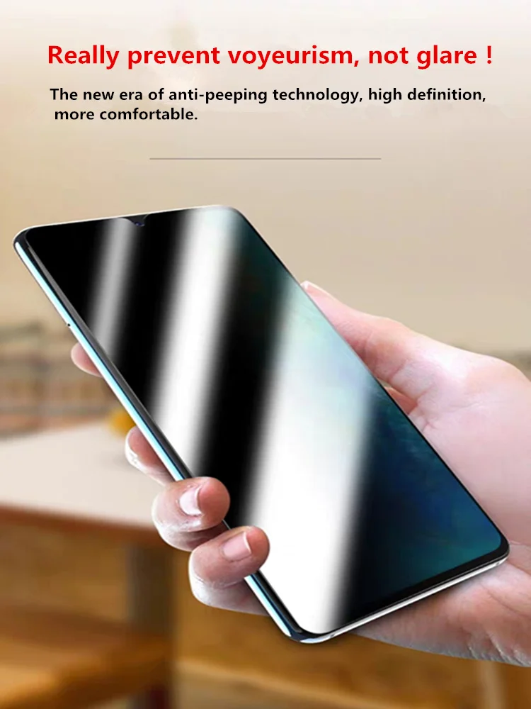 3D полностью изогнутое анти шпионское закаленное стекло для samsung Galaxy A50 A30 S9 S8 Plus Note 8 9 M20 M10 защита экрана конфиденциальности