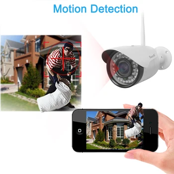 

HD 1080P Wireless Wifi Auto-focus Camera CCTV Surveillance Security Bullet Camera Weatherproof IR-CUT Filter 36pcs LED Lights