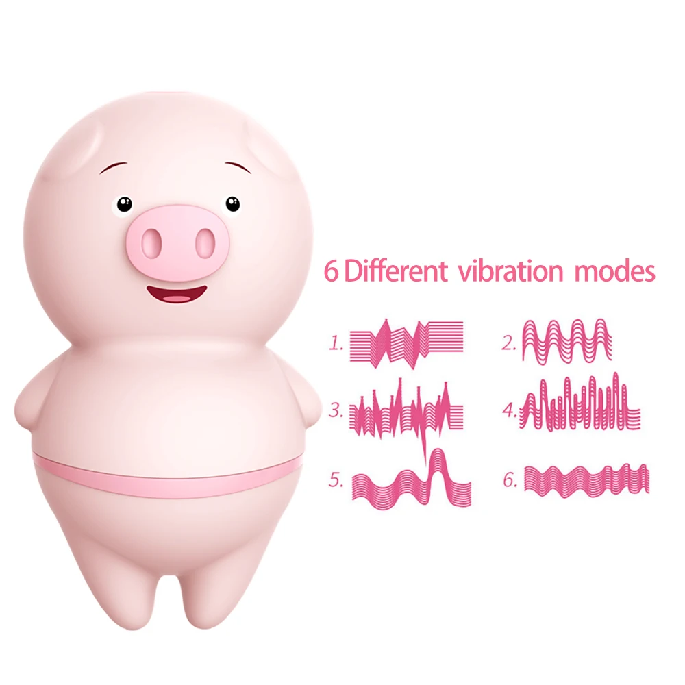 Vibrating Egg Cute Pig Tongue Lick Vibrator Clitoris Stimulator Vagina Massage Vibrator Orgasm Sex Toys Female Masturbator 3