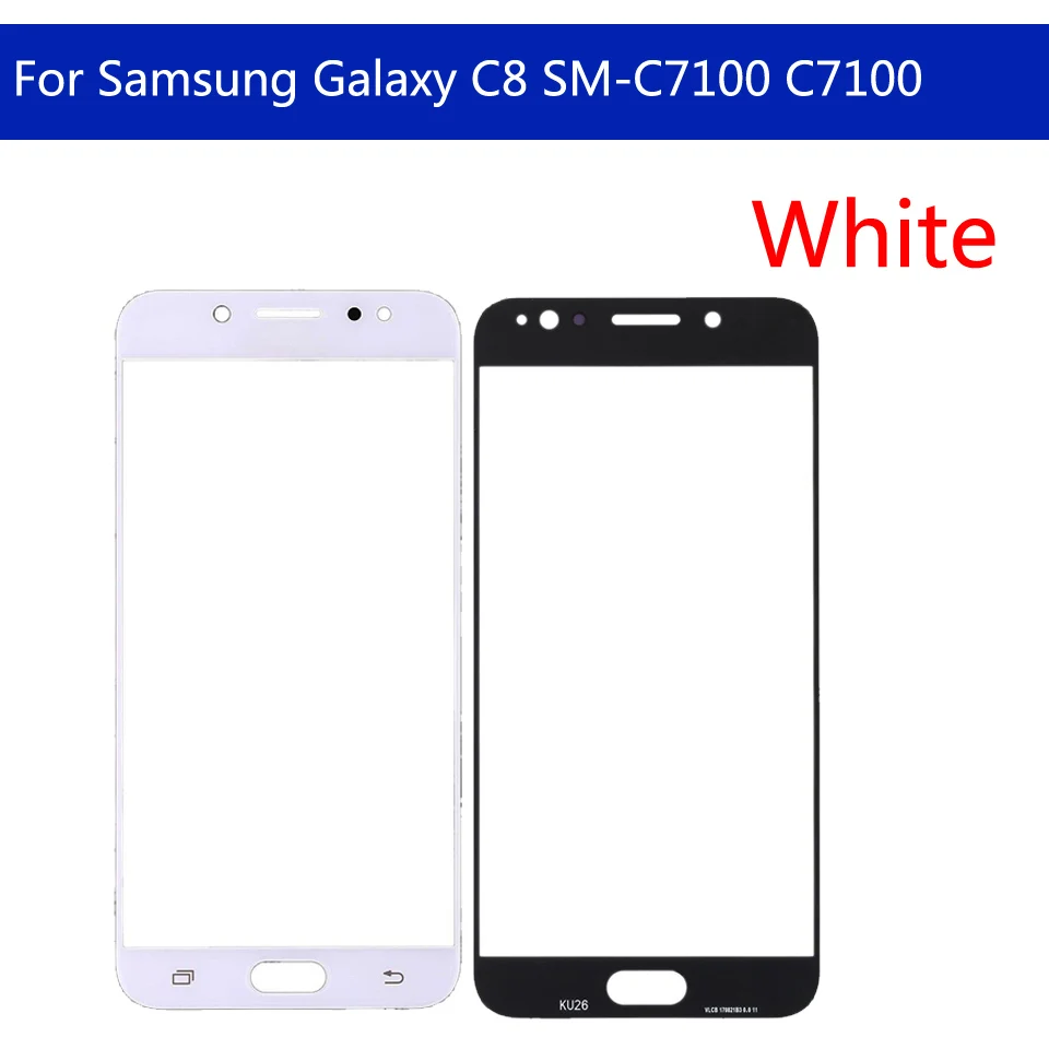 5," для Galaxy C8 C8000 \ C7 SM-C7100 C710 C7100 сенсорный экран передняя стеклянная панель сенсорный экран Внешний стеклянный объектив без ЖК-дисплея