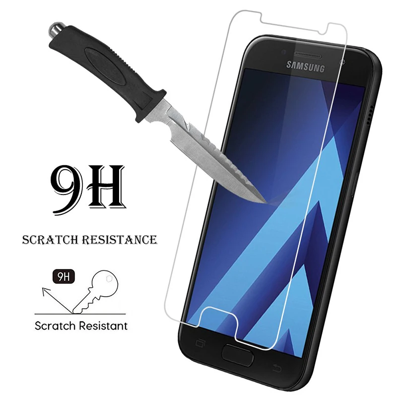 Защитное стекло для Samsung A5 протектор экрана на SAM Galaxy A 5 5A a52017 закаленное стекло Cam Броня листовая пленка