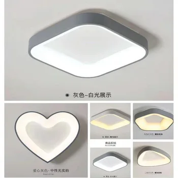 

Nordic round bedroom lamp modern simple wrought iron living room ceiling lamp creative led study balcony lamp