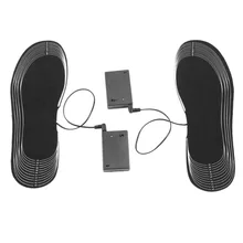 Лидер продаж, 1 пара, стельки для обуви из углеродного волокна, с питанием от аккумулятора, для ног, теплая зимняя обувь, подушечки, подушки в обувь, аксессуары