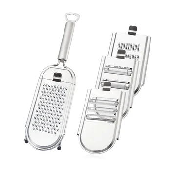 

Kitchen Multipurpose Slicer Stainless Steel Multi Blade Adjutsable Peeler For Fruits And Vegetables Kitchen Accessories