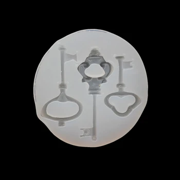

1PCS Key Pendant Type Transparent Silicone Mould Dried Flower Resin Decorative Crafts DIY Epoxy Resin Molds for Jewelry Making
