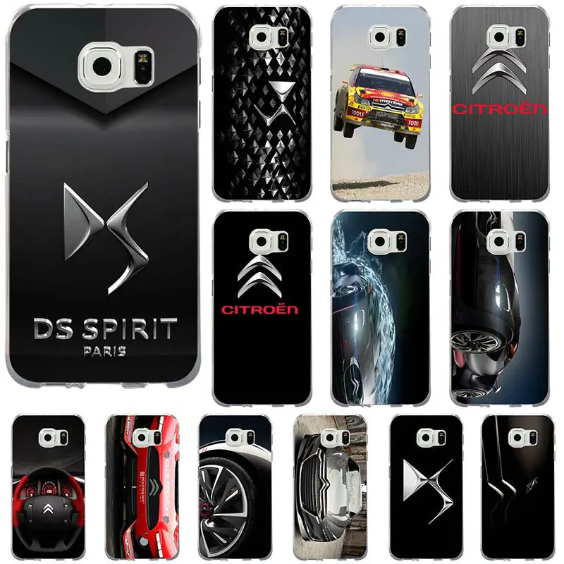 Divine DS Citroen Logo Slim Soft TPU Phone Cases for Samsung Galaxy S2 S4 S5 S6 S7 S8 S9 Edge Plus Note 2 3 4 5 8 Shell | Мобильные