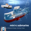 Mini Rc Boat Submarine 0.1M/s Speed Remote Control Boat Waterproof Diving Toy Simulation Model Gift for Kids Boys Girls Child 1