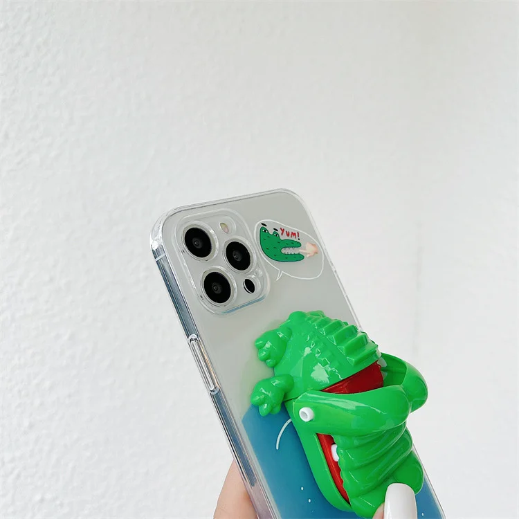 Чехол с забавной игрушкой крокодила iphone11 / X 12pro все включено 8plus | Мобильные