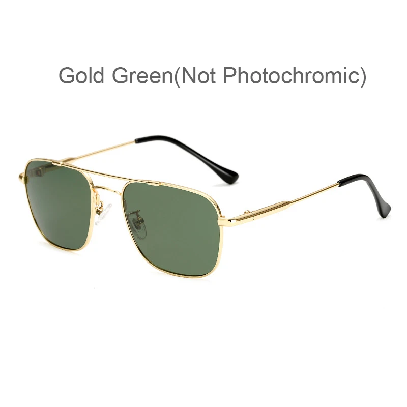 C6 gold green HBK, квадратные, фотохромные, поляризационные солнцезащитные очки для мужчин и женщин, ультралегкие, с эффектом памяти, из сплава, умные, меняющие цвет, солнцезащитные очки для мужчин - Цвет линз: C6 gold green