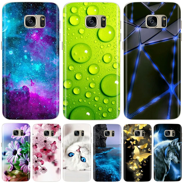 Silicone Case For Samsung Galaxy S6 Edge Plus Case Cute Pattern Soft TPU Case  For Samsung