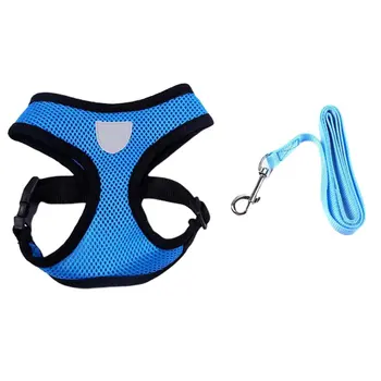 

Breathable Mesh Small Dog Pet Harness Leash Set Puppy Cat Vest Harness Collar For Chihuahua Pug Bulldog Cat Arnes Perro