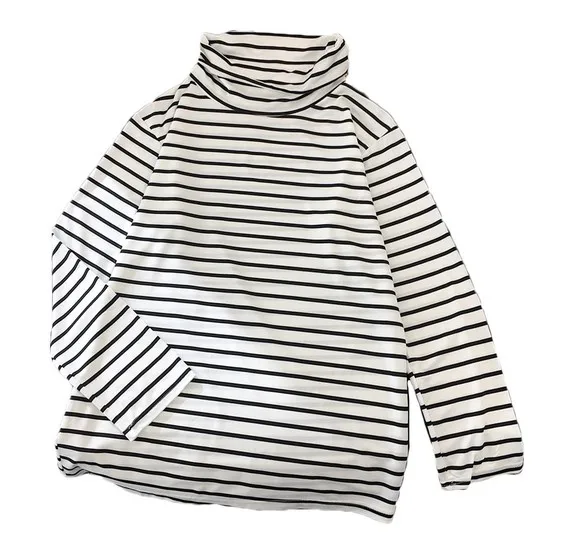 Black Long Sleeve Shirt Womens Turtleneck | Black Long