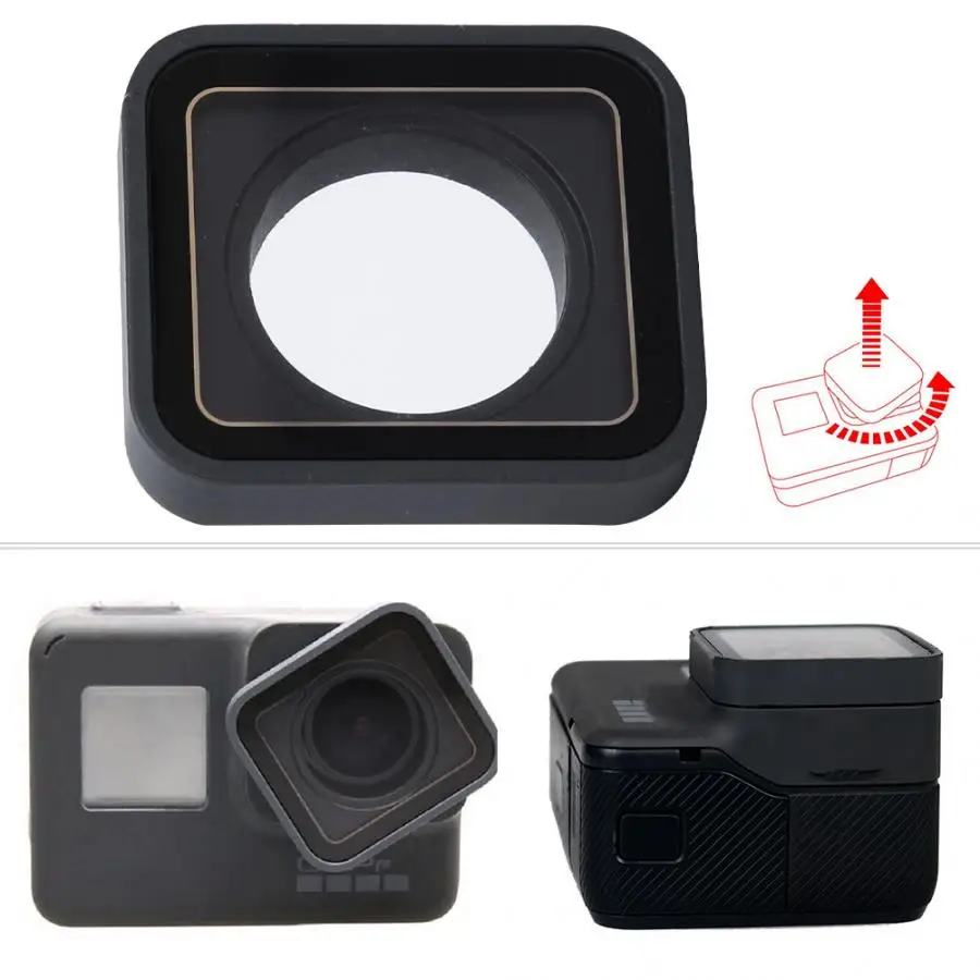 Сменная крышка объектива для Gopro Hero 5 Hero 6 Hero 7, черный аксессуар для камеры