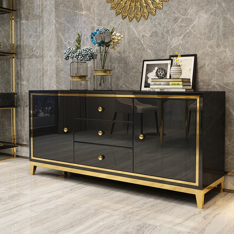 Modern Light Luxury Side Room Storage Sideboards Mdf