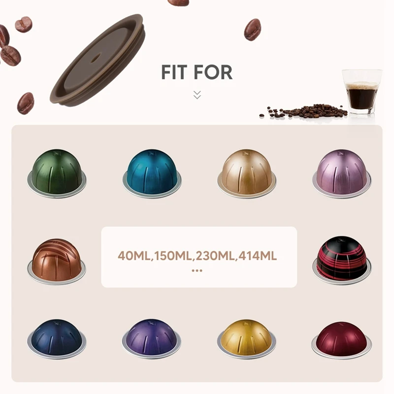 2PCS Reusable Cap For Nespresso Vertuo 
