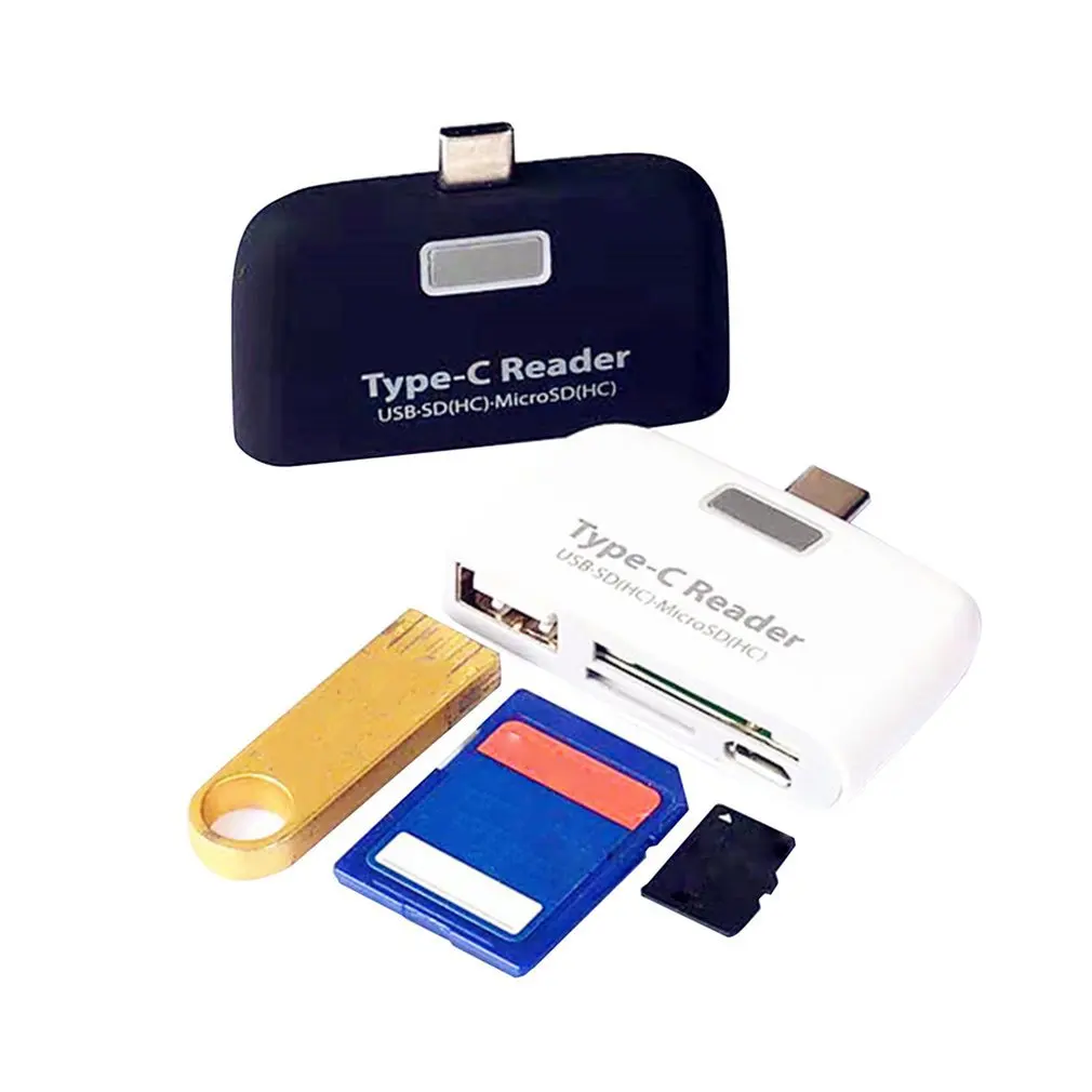 Многофункциональный адаптер для карт памяти USB 3,1 type C USB-C TF OTG кард-ридер для MAC-book Phone Tablet Card Reader