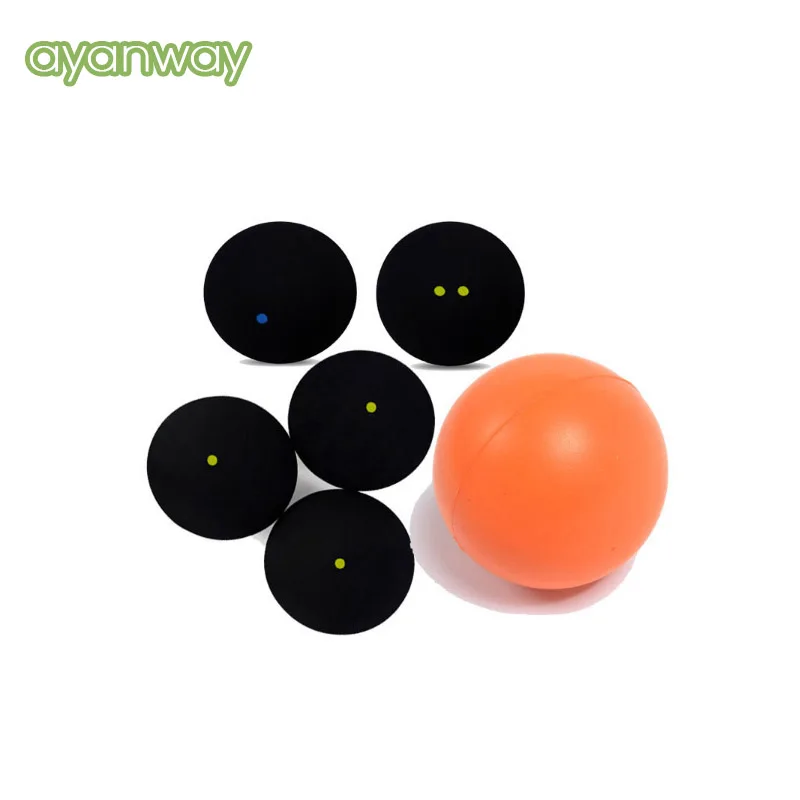 Standard British Squash Ball One Blue Dot Single Yellow Dot Single Blue