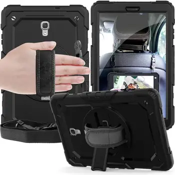 

For Samsung Galaxy Tab A 10.5 T590 T595 T597 SM-T590 Tablet Case 360 Rotating Hand Strap/Kickstand Cover Funda + Shoulder Strap