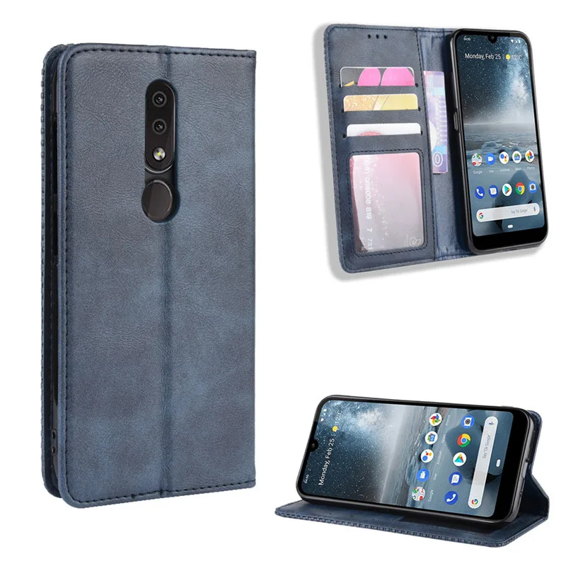 Флип-чехол для Nokia 4,2 чехол Роскошный PU кожаный чехол для телефона чехол для Nokia 4,2 TA-1157 TA-1150 TA-1133 TA-1149 TA-1152 TA