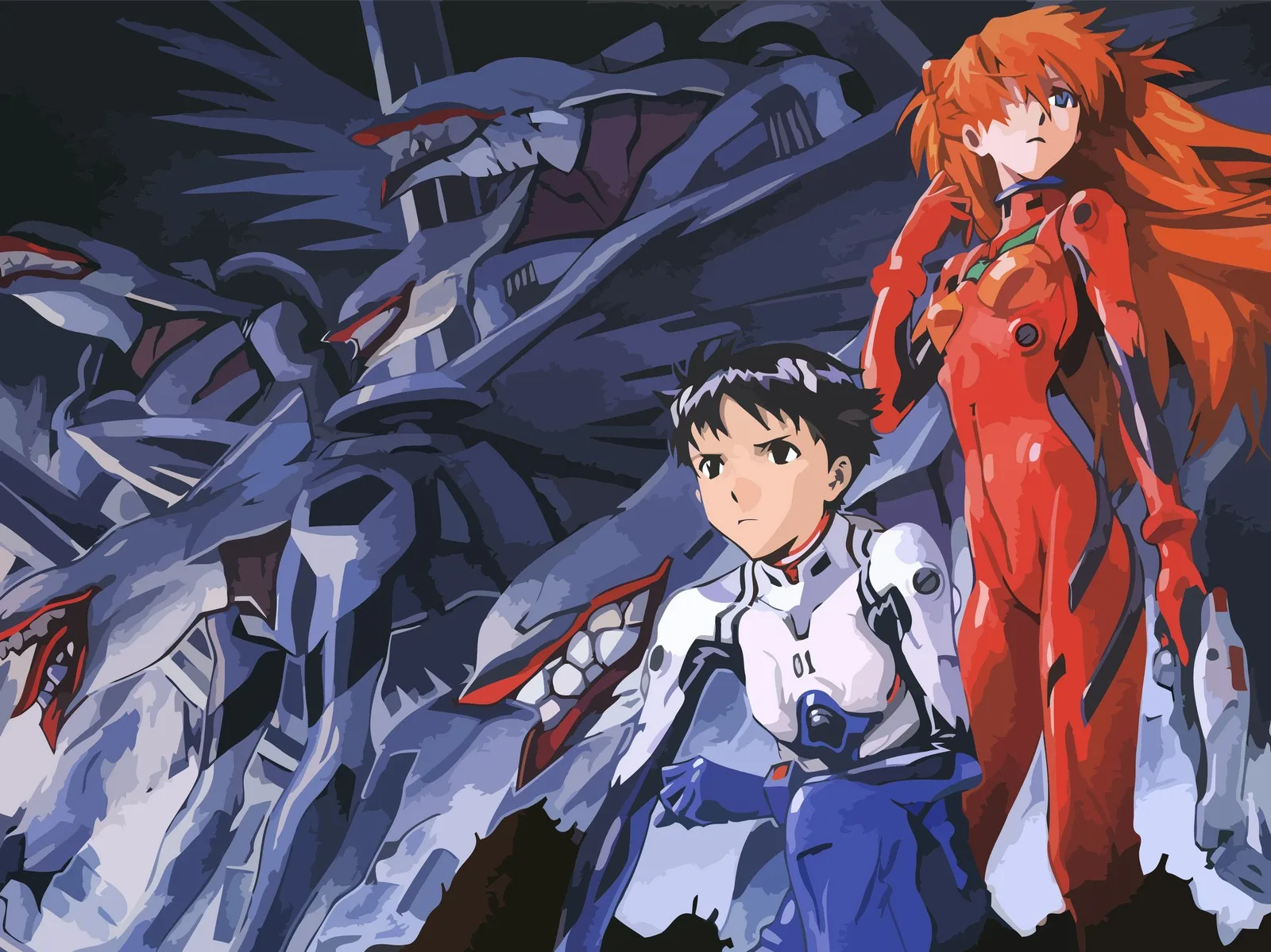 4090 evangelion. Евангелион 1995 Икари Синдзи. Евангелион арт Аска Рей и Синдзи. Икари Синдзи Евангелион 1.11.