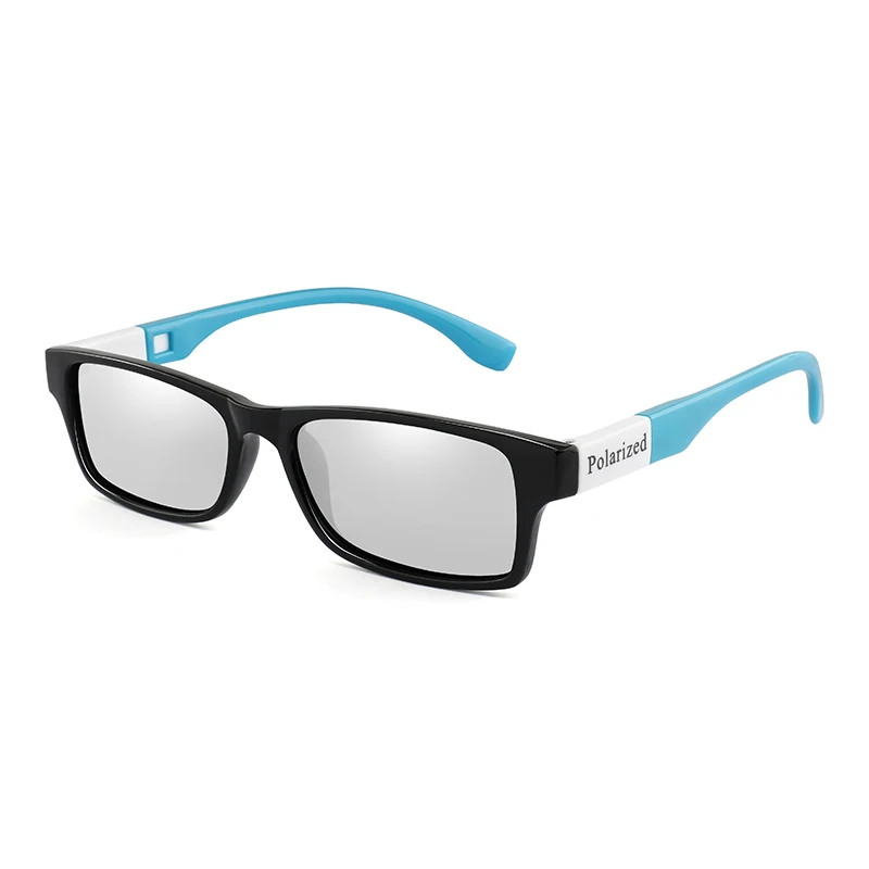 Black Blue Discolora LongKeeper Polarized Photochromic Sunglasses Men Vintage Rectangle Chameleon Sun Glasses Driver Goggles UV400 Lentes Sol Hombre - Цвет линз: Black Blue Discolora