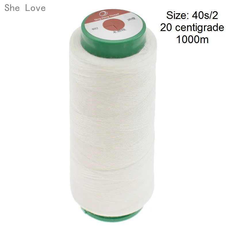 She Love 40 S/2 TEX 27 1000 м на конус 20 градусов холодной воды растворимые швейные нитки ПВА растворить Vanish аксессуары для резьбы