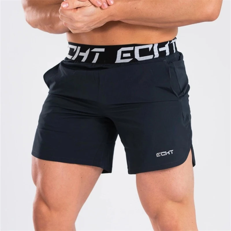 Pantalones cortos de culturismo para ropa deportiva transpirable de rápido, para correr en la playa, de verano, novedad|Pantalones cortos| - AliExpress