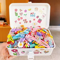 Lot de 12 pinces à cheveux pour filles, nouvelles, mignonnes, colorées, à motif de fleurs de dessin animé, pour enfants, adorables barrettes, accessoires de mode pour cheveux 3