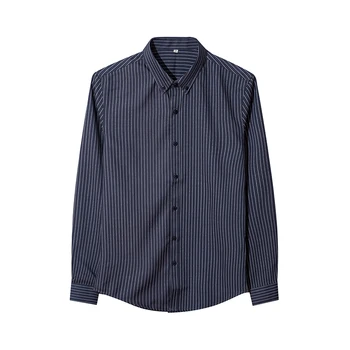 

2019 Brand New Men Shirt Male Dress Shirts Striped Men's Casual Long Sleeve Business Formal Shirt Y1973