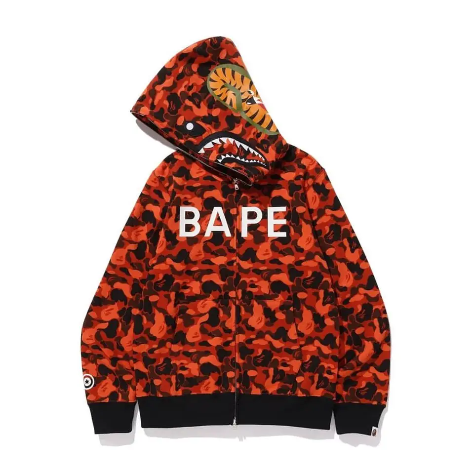 orange bape sweater
