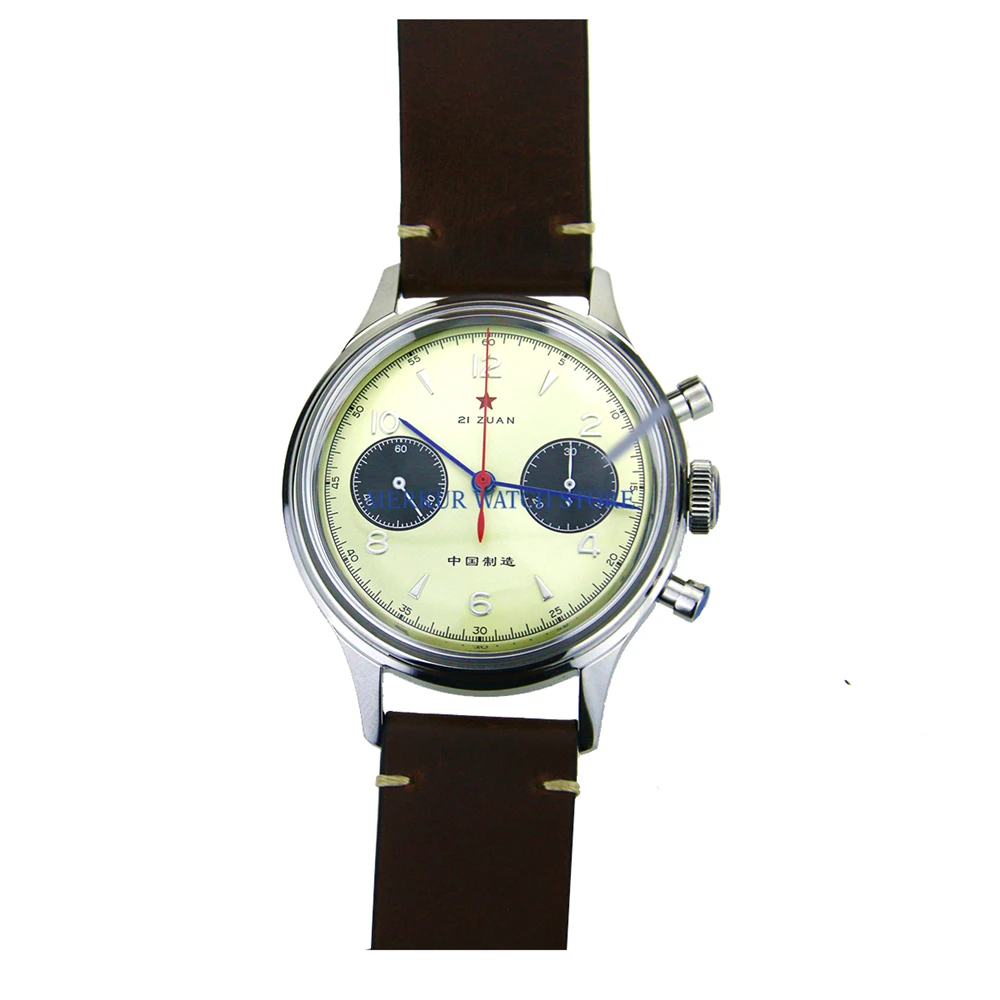 Механический хронограф Red Star для TianJin 1963 ST1901 мужские часы-авиаторы B-UHR с ручным