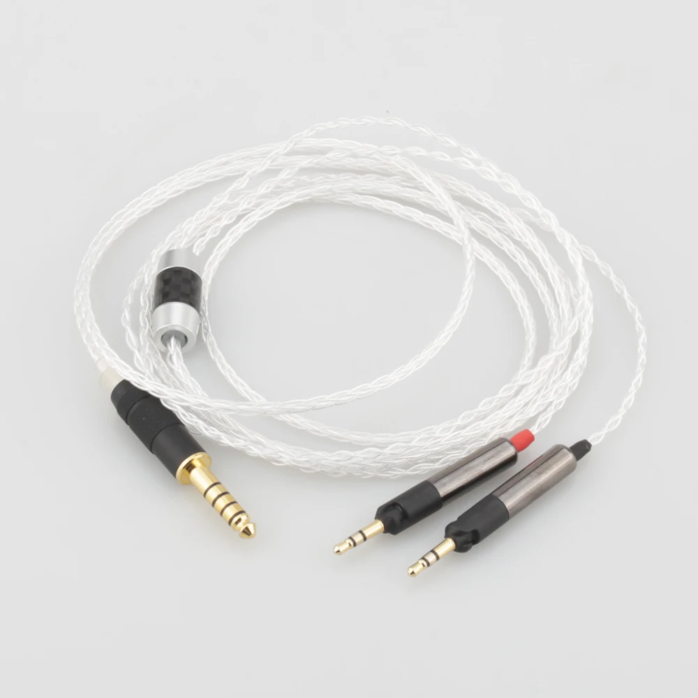 Audiocrast HC025 4 4mm TRRS Balanced 8 Cores Silver Plated Headphone Cable for ATH R70X
