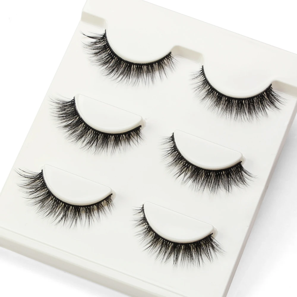 

MAGEFY 3 Pairs Mink Eyelashes Natural False Eyelashes 3D Mink Lashes Makeup Soft Fake Eyelash Extension Hand Made Eye Lashes