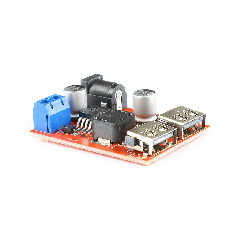 LM2596 LM2596S двойной USB понижающий преобразователь, автомобильное зарядное устройство, Солнечный источник питания, модуль DC-DC 9 в 12 В 24 в 36 В до 5 В 3 А