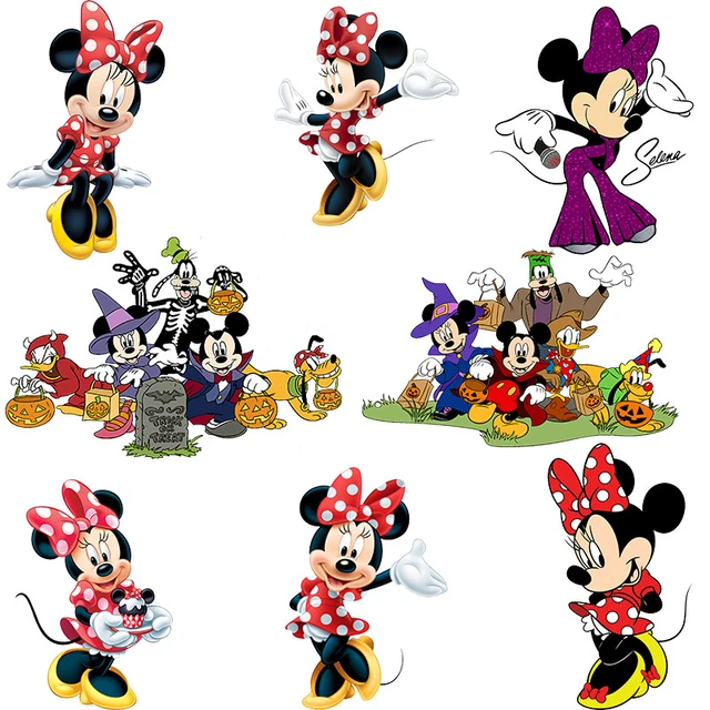 Mickey Mouse iron on patch for clothing DIY Heat Transfer Sticker For child  sewing Clothes boys