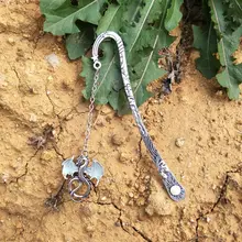 Винтажная металлическая Закладка Подвеска Птерозавр Красивая заколка солнце и луна звезды зерна двойной цвет опционально LX9A