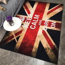 Декоративный ковер в стиле ретро с британским флагом для гостиной, спальни, ванной комнаты, пола, двери, йоги, ребенка, Ползания, игровой коврик