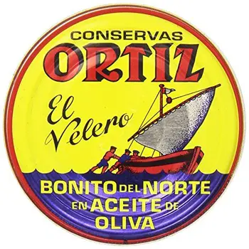 

Ortiz El Velero - Bonito del Norte en Aceite de Oliva - Atún blanco - 63 g - [Pack de 5]