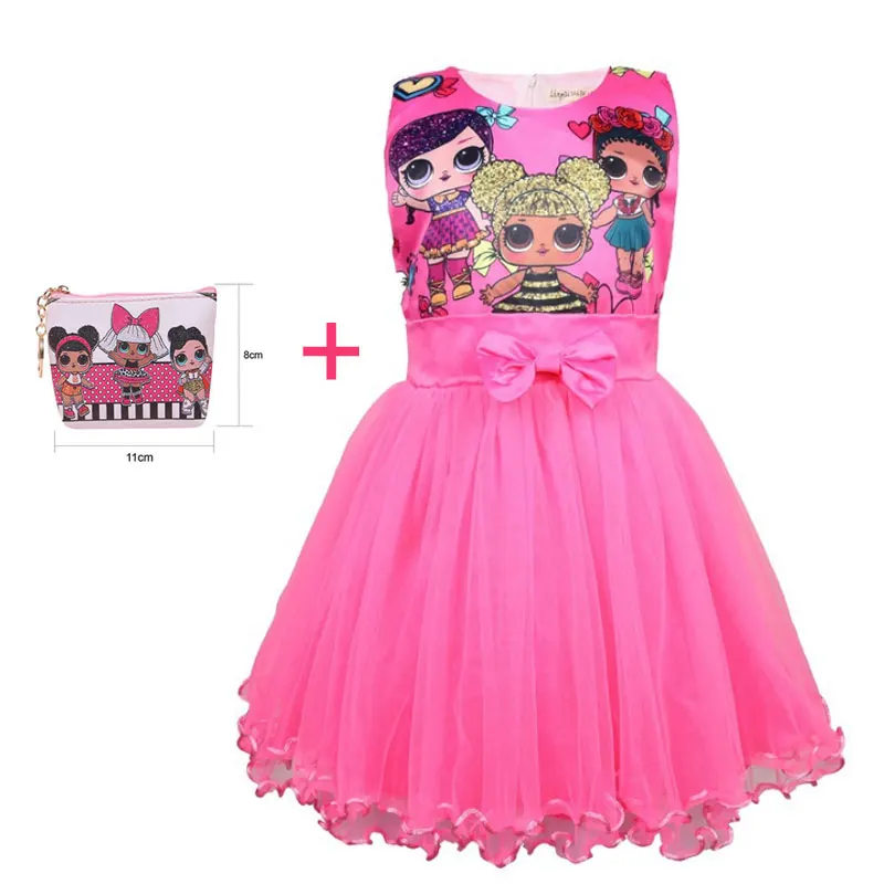 2019 Новое Детское Забавное платье с рисунком куклы из мультфильма для девочек