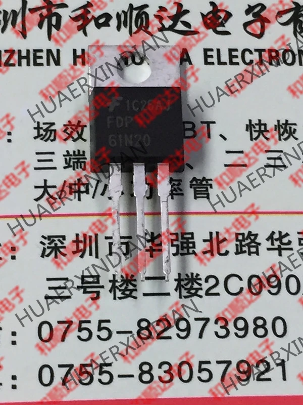 5 шт., новые оригинальные кнопки FDP61N20-220 200V 61A