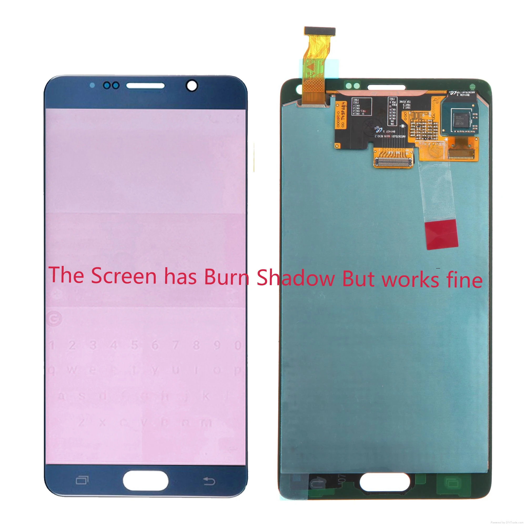 Koop Burn Shadow Amoled 5.7 Lcd Voor Samsung Galaxy Note 4 N910A N910F Lcd Touch Screen Vergadering Digitizer