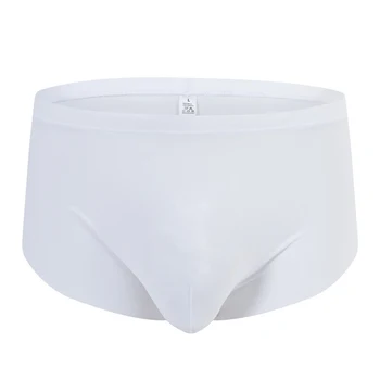 

Men Sexy Seamless Boxer Briefs Ice Silk Pouch Shorts Trunks Underwear Underpants Ice Silk Panties Aro Pants Sexy Men's Boxers