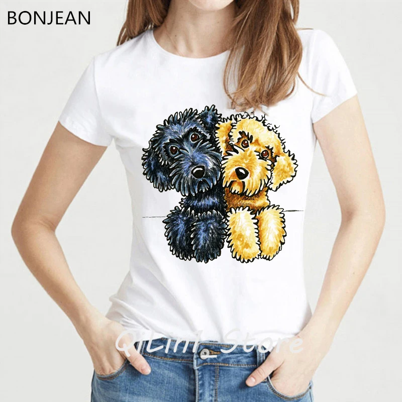 

Black And Yellow Teddy Dog Animal Print T-Shirt Women Funny T Shirts Female Harajuku Shirt Tumblr Tops Tee Shirt Femme