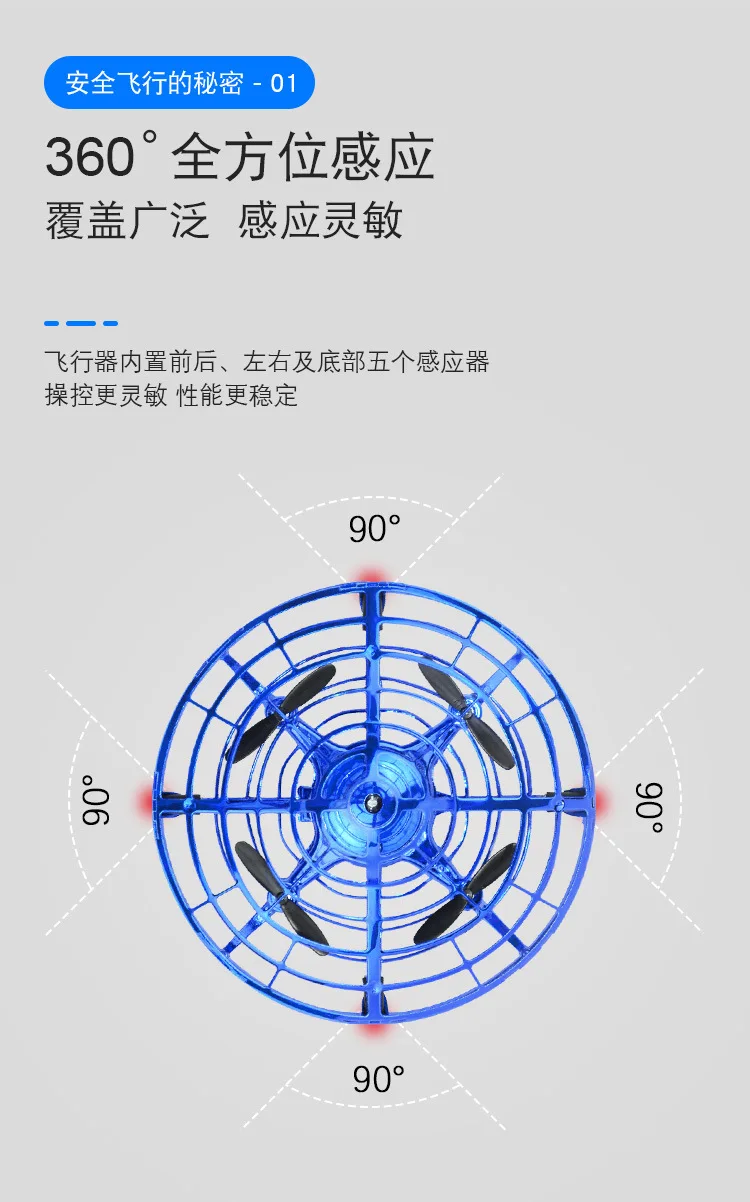 Hills Play Bovine UFO Induction Vehicle Mini Unmanned Aerial Vehicle All-directional Gesture Sensing Suspension Induction Vehicl