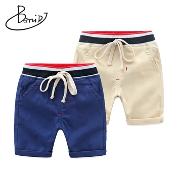 

2019 Hot sale Boys Spring summer season Shorts Fashion Cotton Children's Clothing Straight Drawstring Kids short pants size 2-6T