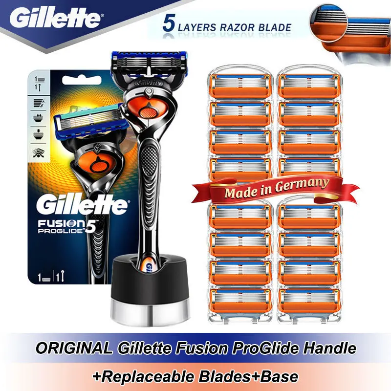 Flash Sale Manual Shaver Razor-Machine Cassettes Replacebale-Blade Gillette Fusion Proglide Original mmQKMZBR6Aq
