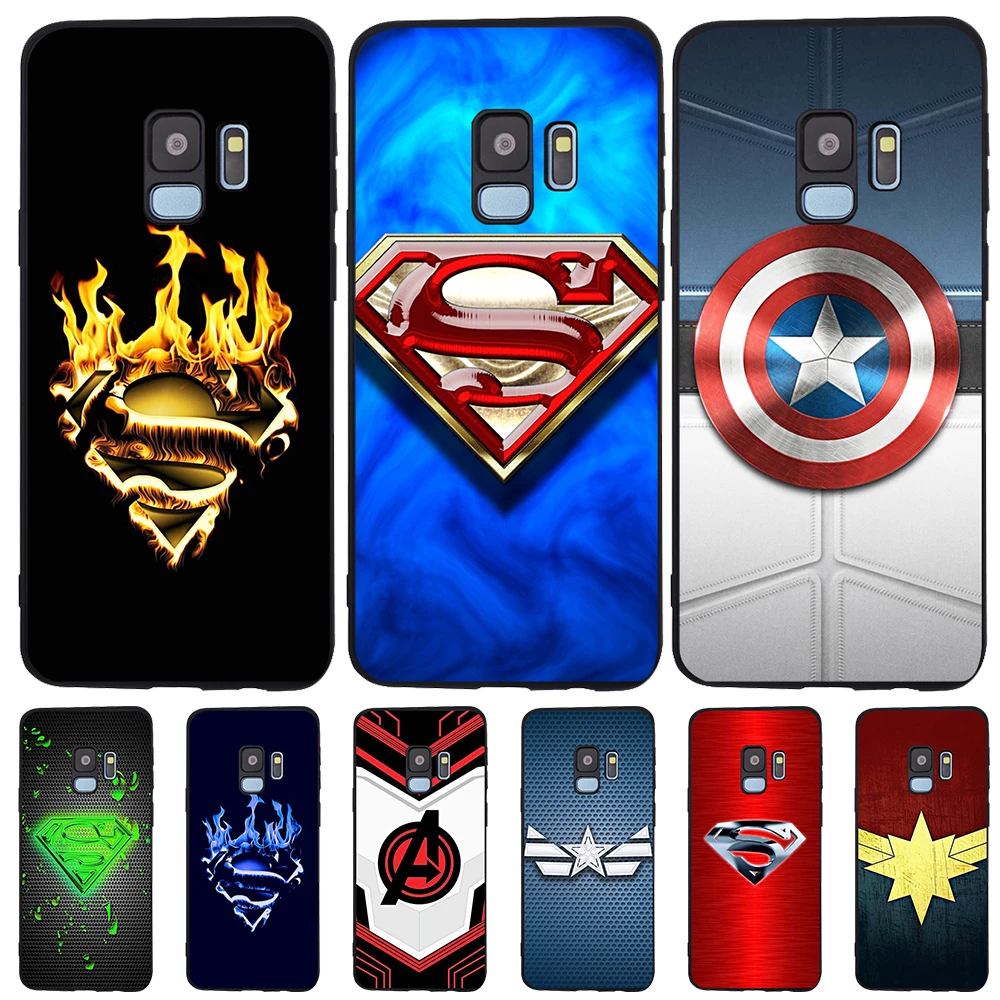 

For Samsung Galaxy S6 S7 Edge S8 S9 S10 Plus Lite Note 8 9 10 A30 A40 A50 A60 A70 M10 M20 phone Case Cover Marvel Avengers hero